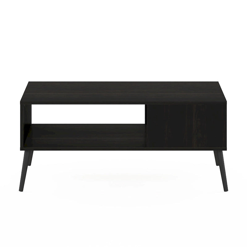 Table basse de style Mid-Century avec pieds en bois