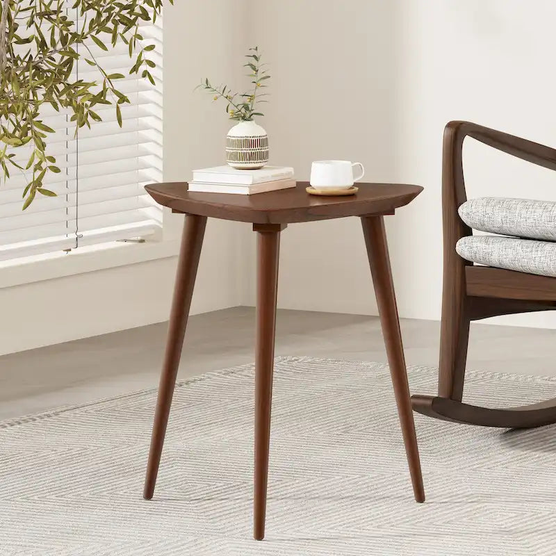 Table d'appoint en bois Mid-Century