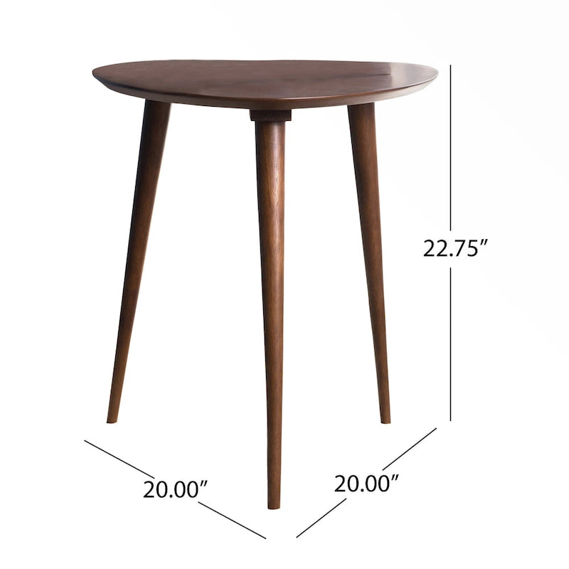 Table d'appoint en bois Mid-Century