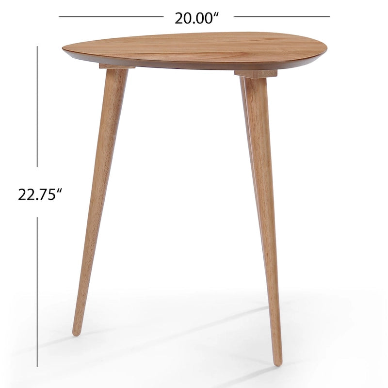 Table d'appoint en bois Mid-Century