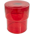 Table d'appoint moderne en verre – transparente ou rouge