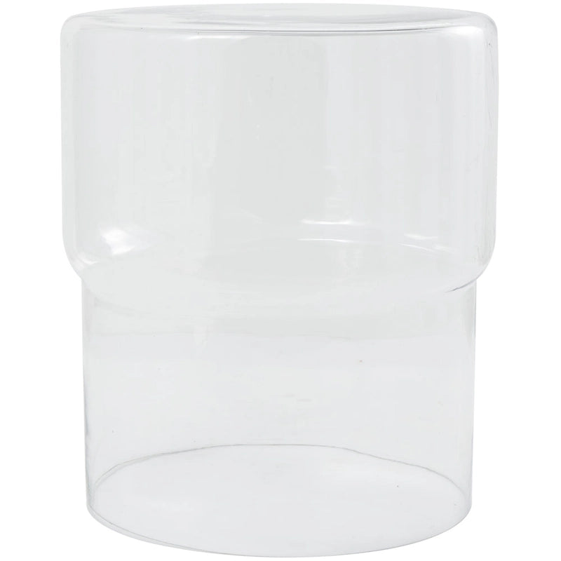 Table d'appoint moderne en verre – transparente ou rouge