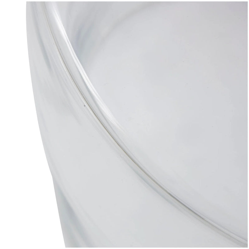 Table d'appoint moderne en verre – transparente ou rouge