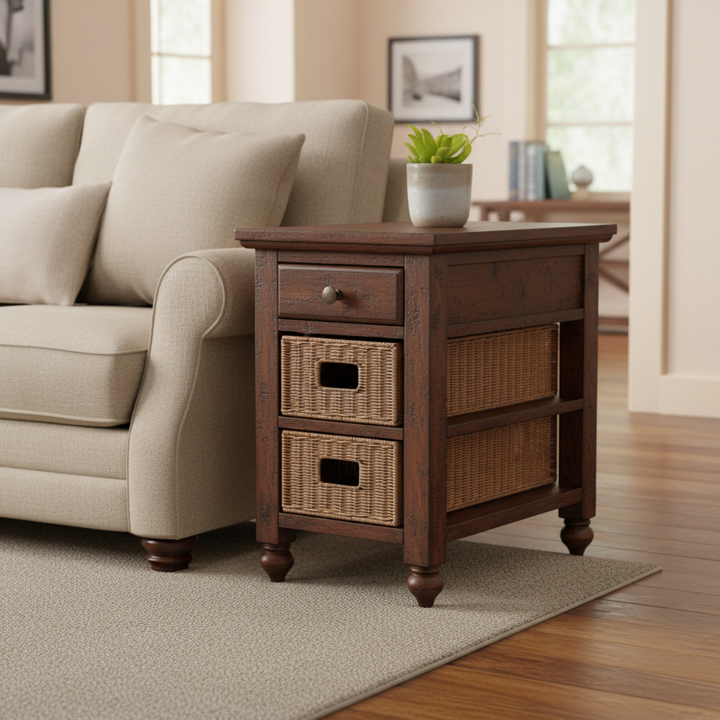 Table d'appoint de chevet pour le café