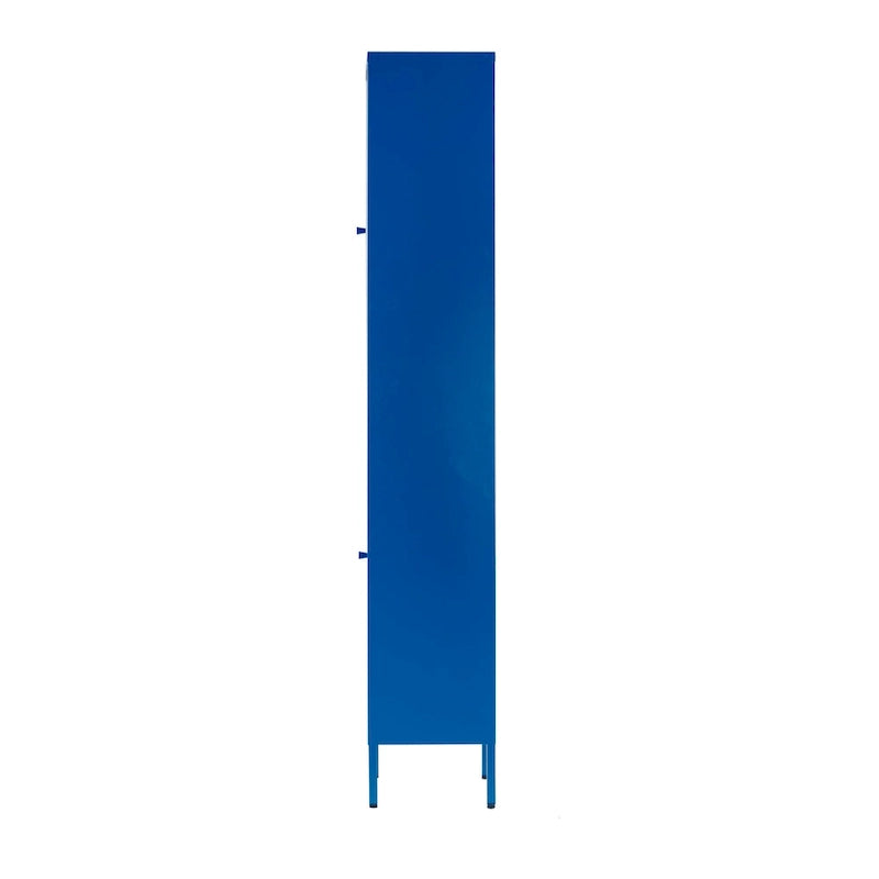 Armoire métallique bleue à deux portes de 71 pouces